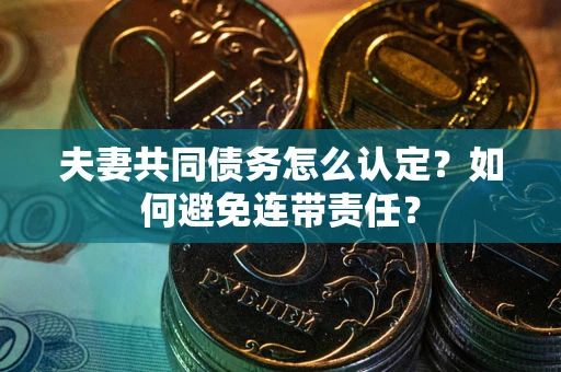 北京夫妻共同债务怎么认定？如何避免连带责任？