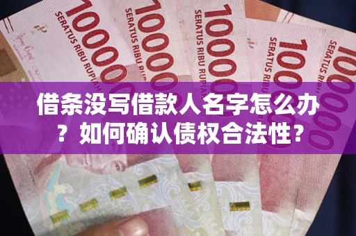 北京借条没写借款人名字怎么办？如何确认债权合法性？
