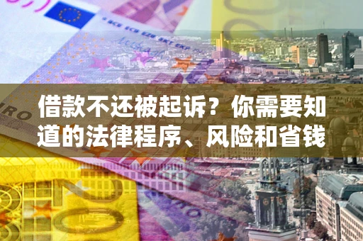 北京借款不还被起诉？你需要知道的法律程序、风险和省钱技巧