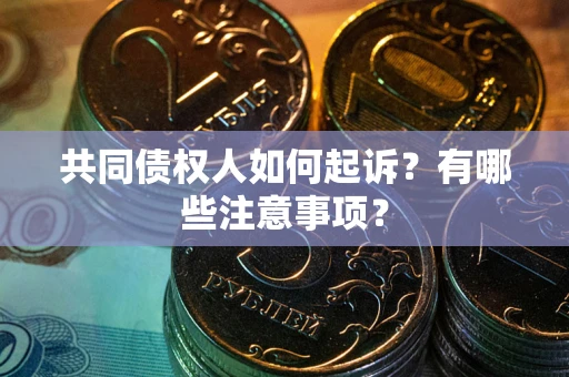 北京共同债权人如何起诉？有哪些注意事项？